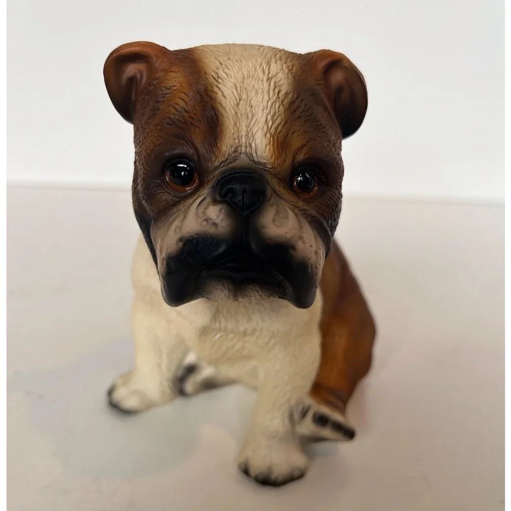 English Bulldog Puppy Hand-painted Figurine by House of Global Art